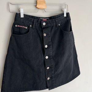 💰3 for $40 💰 Vintage Denim Black Mini Skirt